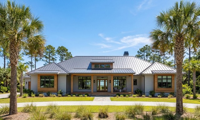 A well-maintained residential roof in Ridgeland, SC, showing durable shingles capable of withstanding intense heat and coastal storms.